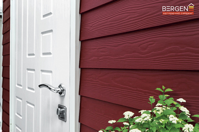 Фасад дома с сайдингом БЕРГЕН